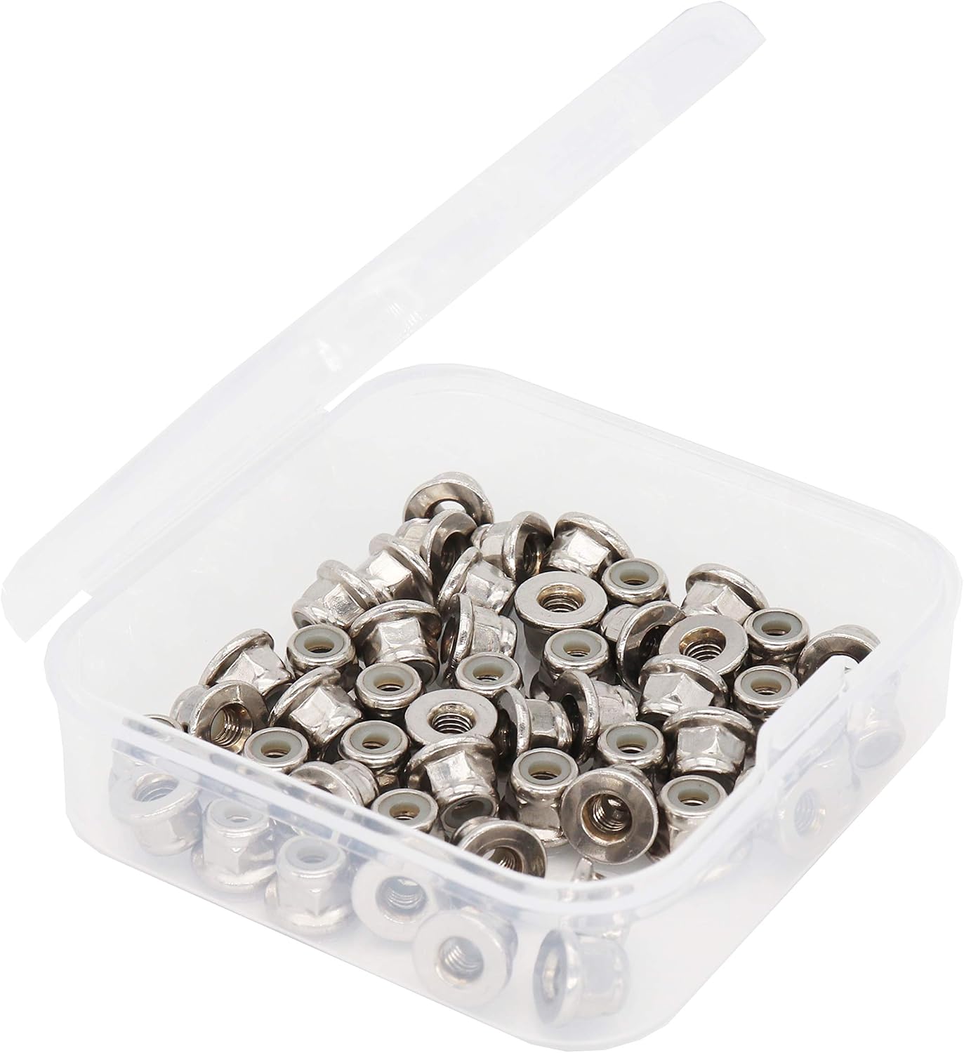 50 Pzas Brida Nylon Tuercas Bloqueo Acero Inox A2-70