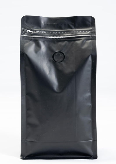 Bolsas café con válvula 16oz 50uds reutilizables color negro