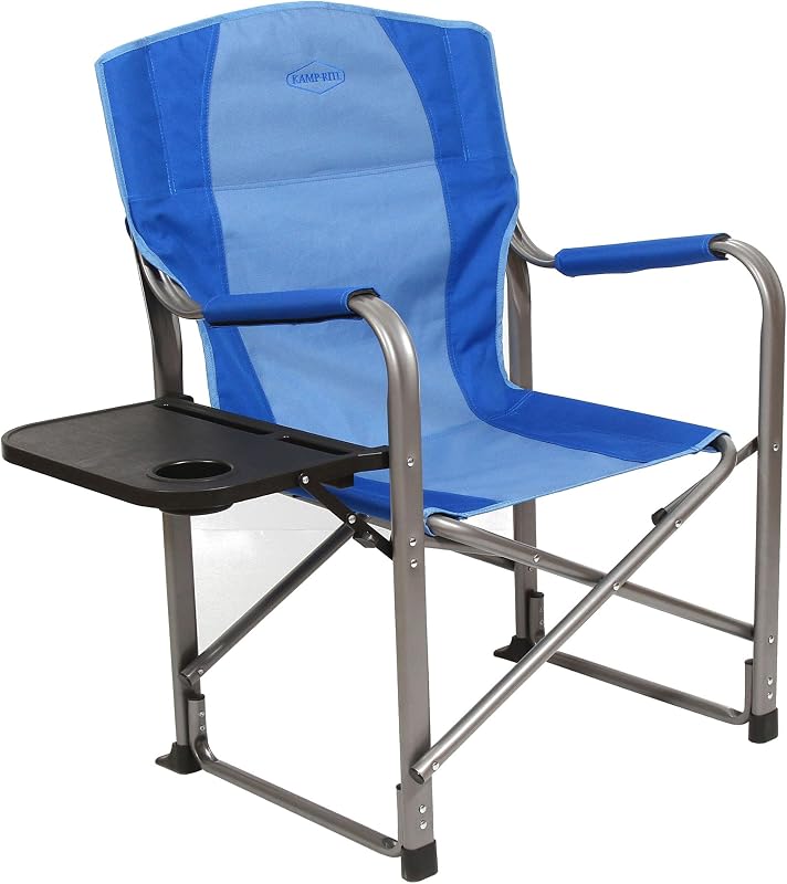 Silla director plegable exterior playa patio 2 tonos azul