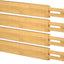 Organiz. cajones bambú ajustable 17-22" set 4