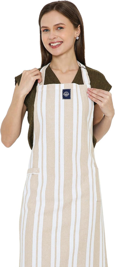 Delantal cocina algodón con bolsillo correa ajustable
