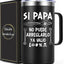 Taza café aislada 20oz regalo día del padre papá mexicano