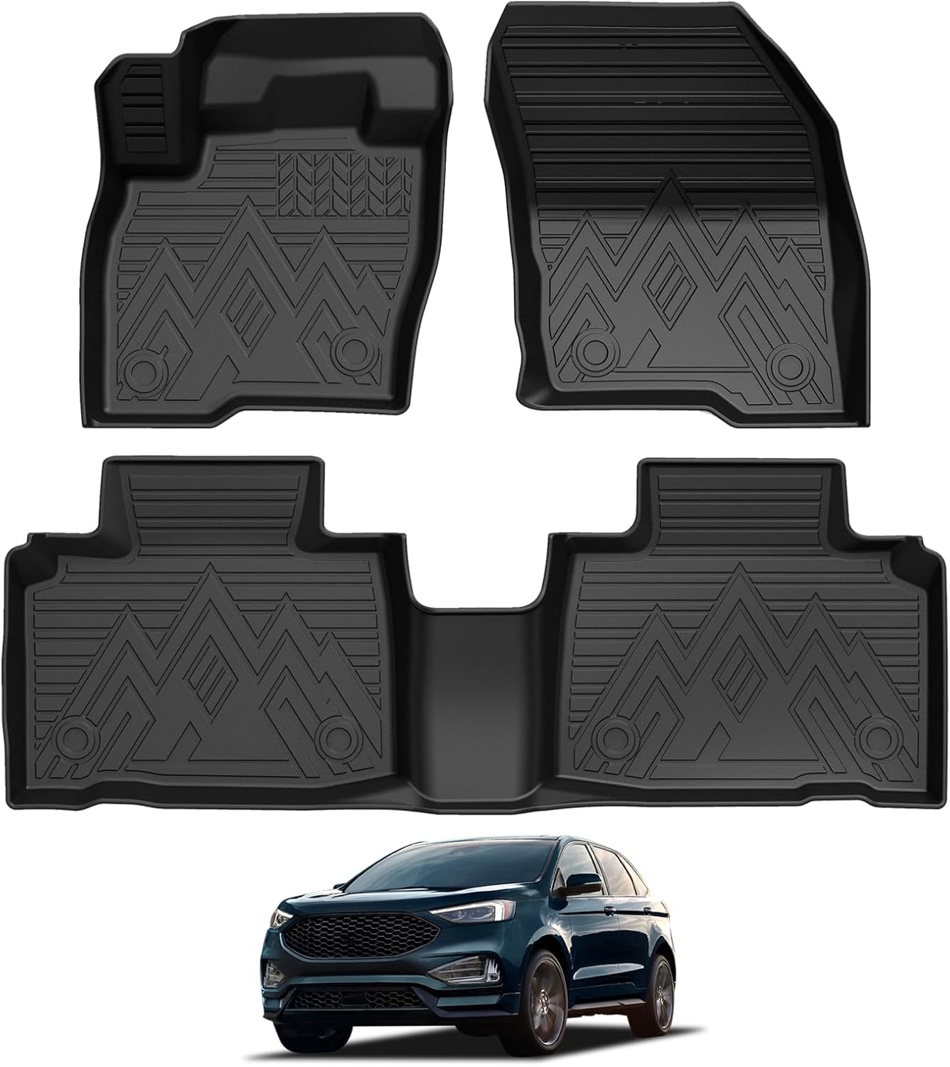 Alfombrillas Ford Edge 2015-25 TPE antiderrap sin olor
