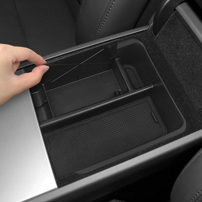 Caja organizadora consola Tesla Modelo Y 21-24 y Modelo