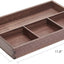 Bandeja organizadora madera nogal negro caja escritorio