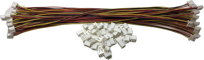 20 Conectores Hembra JST XH 3 Pines 1007 26 AWG y 40 Macho