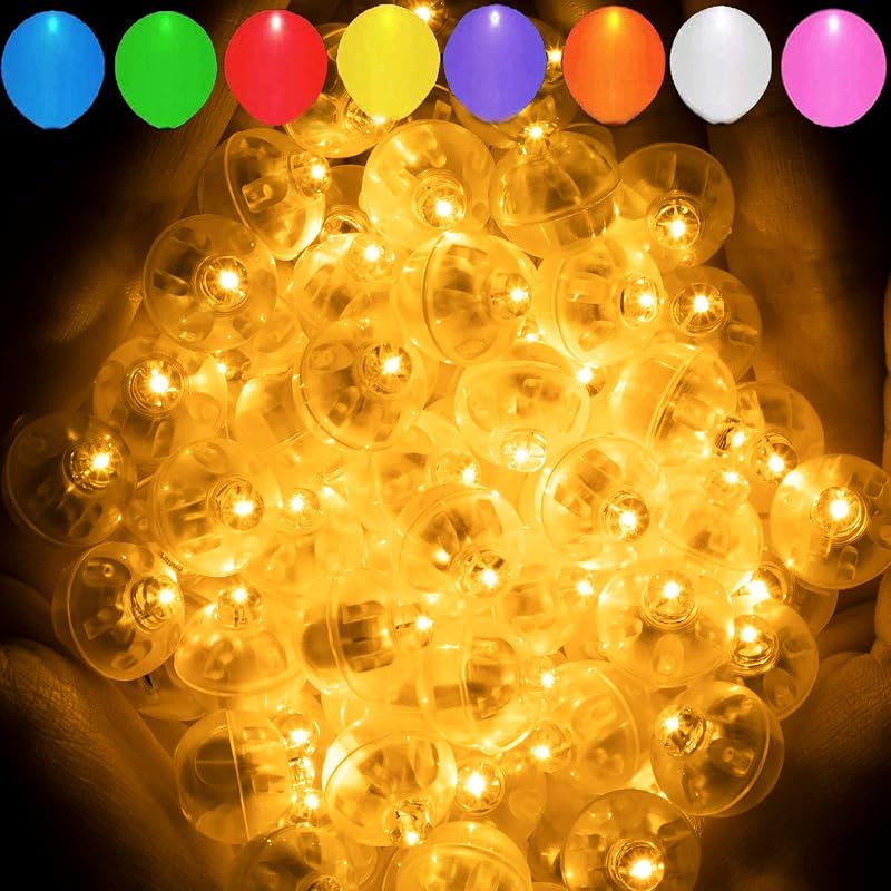 200 Luces Led Redondas Naranja Impermeables Farol Fiesta