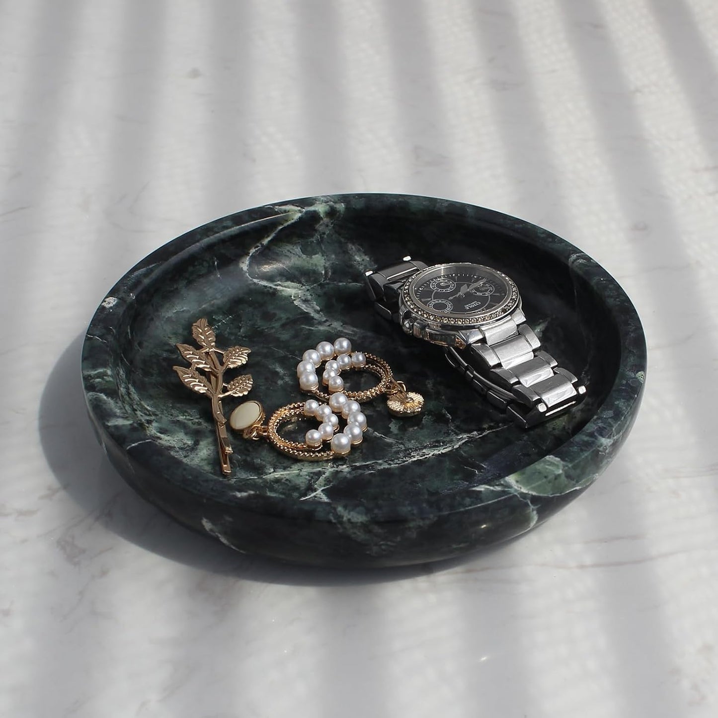 Bandeja travertino 5.5" para joyas mujer regalo dia madre