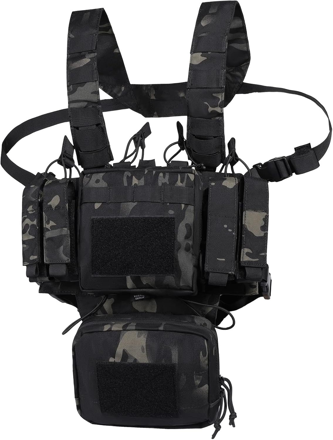 Plataforma táctica pecho ajustable Molle con bolsa Mag