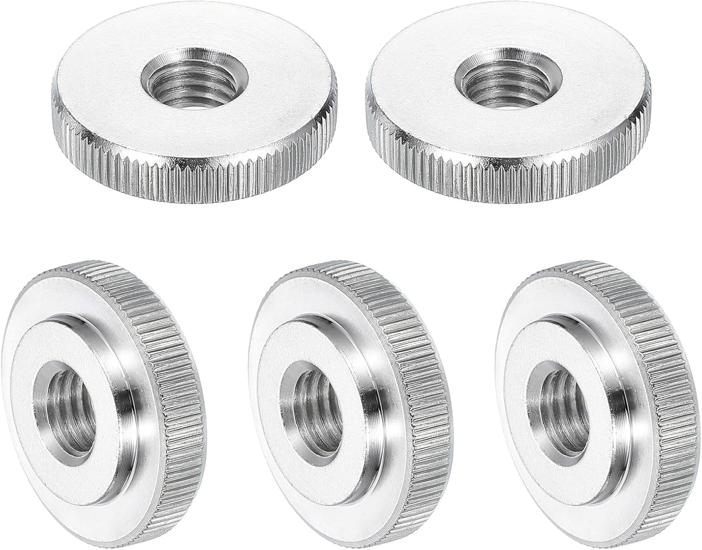 5 Pzas Tuercas M10 Acero Inox 304 Plateado
