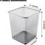 10 Botes Basura Metal Plateado 6gal Malla Antiderrap