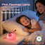Luz nocturna de silicona rosa para niños dormitorio