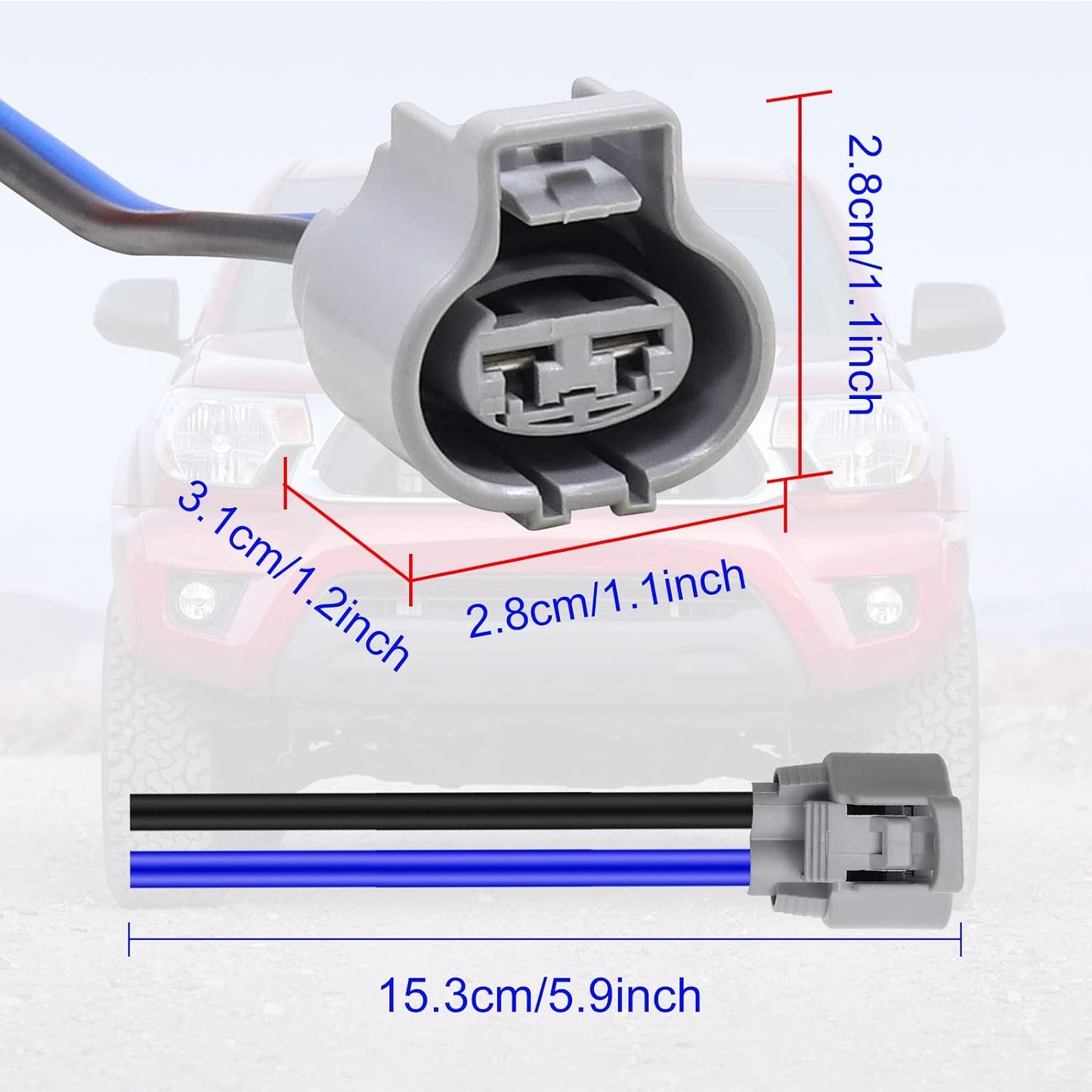 Conector enchufe controlador ventilador RAV4 2 Uds