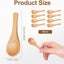 8 Cucharas Madera 3.5pulg Mini para Café Té Azúcar