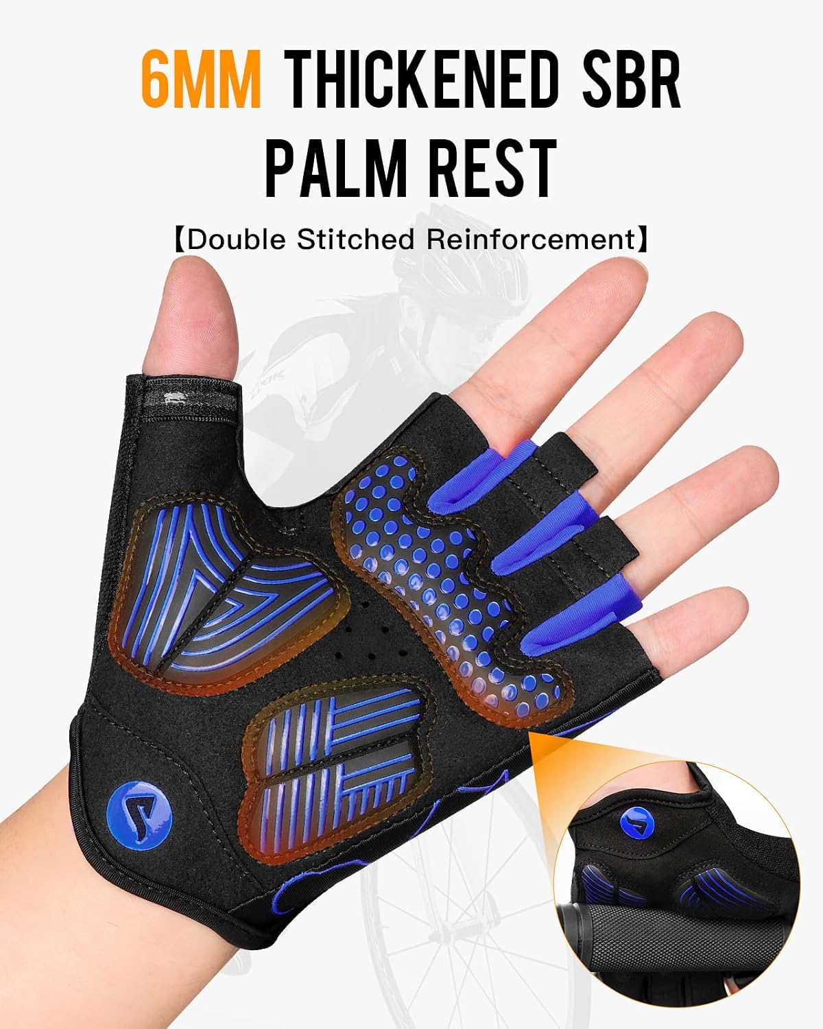 Guantes ciclismo hombre entrenamiento gimnasio motocross