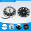 Ventilador 7" 12V 80W cromado set 2