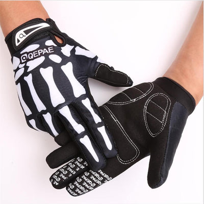 Guantes ciclismo MTB antiderrap dedos completos