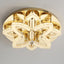 Lámpara araña cristal dorado led regulable sala comedor