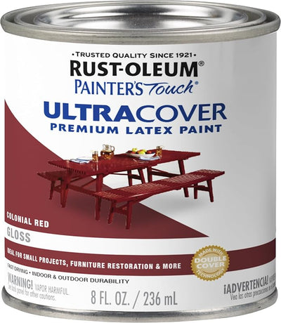 Pintura látex táctil 8oz rojo colonial brillante