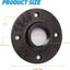 Brida piso 1" set 30 hierro maleable estilo industrial