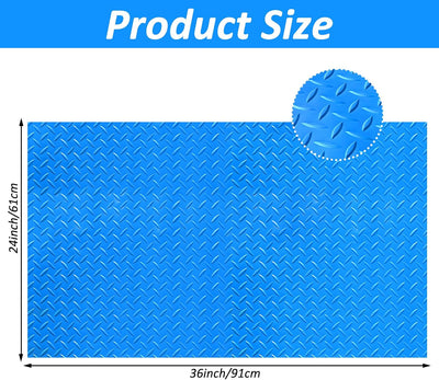 Alfombra antiderrap escalera piscina 24x36pulg azul
