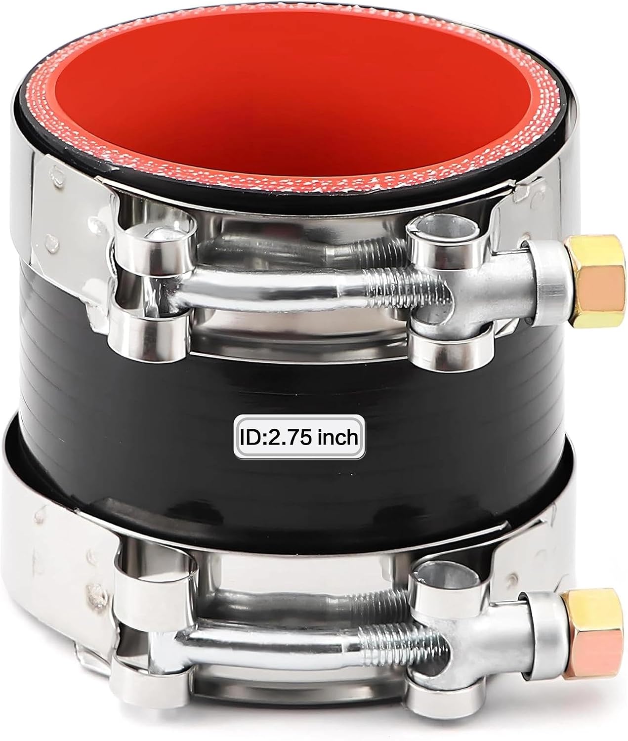 Manguera silicona 2-3/4" 4 capas con acoplador turbo