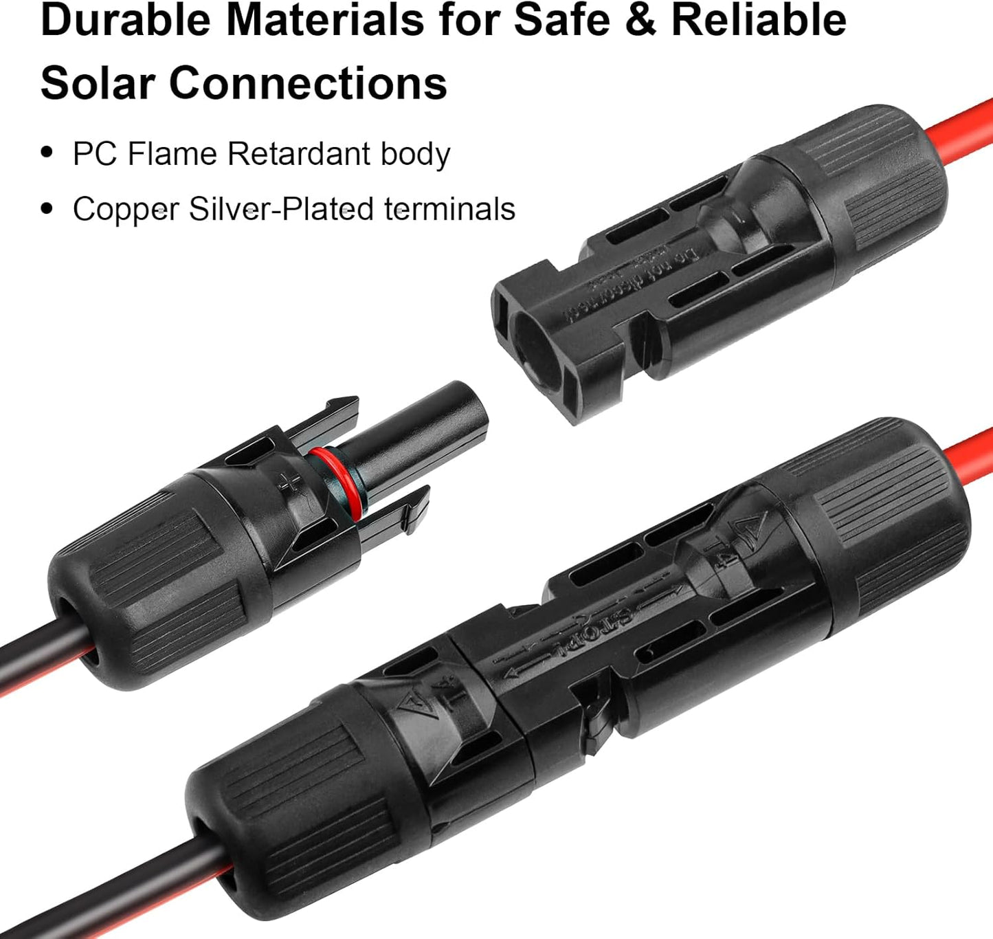 Cable extensión solar 10AWG conector Anderson 6ft