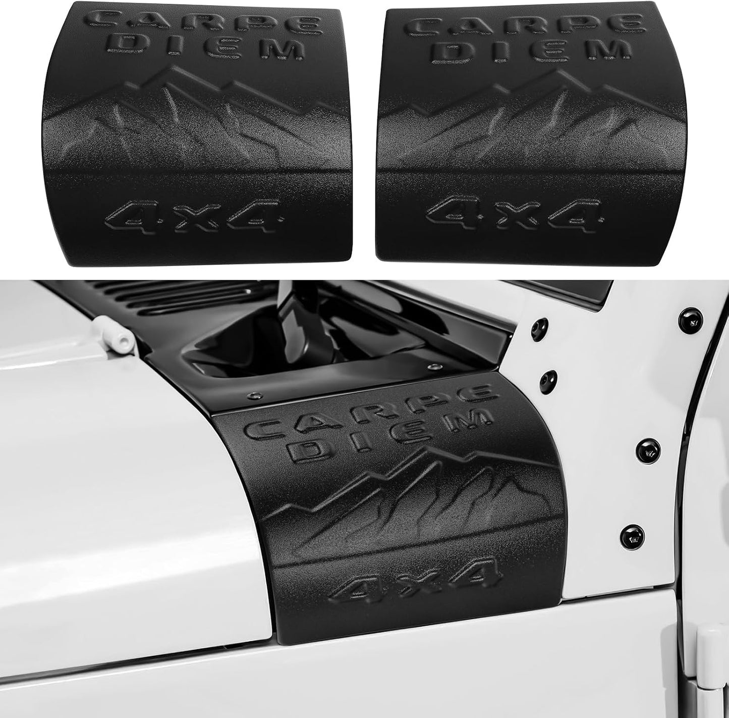 Cubierta capó Jeep Wrangler JK 2007-17 protectores esquina