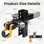 Enganche remolque 3 bolas pasador giratorio 2" 12000lb