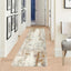 Alfombra pasillo 2x6 antiderrap lana sintética beige