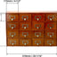 Organiz. cajones madera vintage 16 cajones hogar oficina