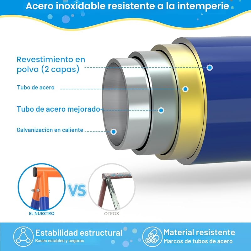 Columpio platillo soporte niños 440lb metal