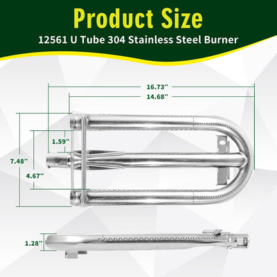 Recambio quemador parrilla acero inox tubo U 12561 comp Lynx