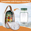 2 Pzas Bolsa Almacenamiento Mason Jar Side Open Duradera