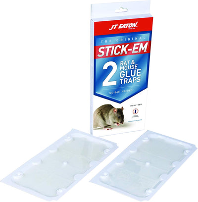 2 Trampas pegamento ratón y rata Stick-Em