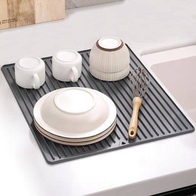 Tapete escurridor silicona 16x18pulg encimera cocina