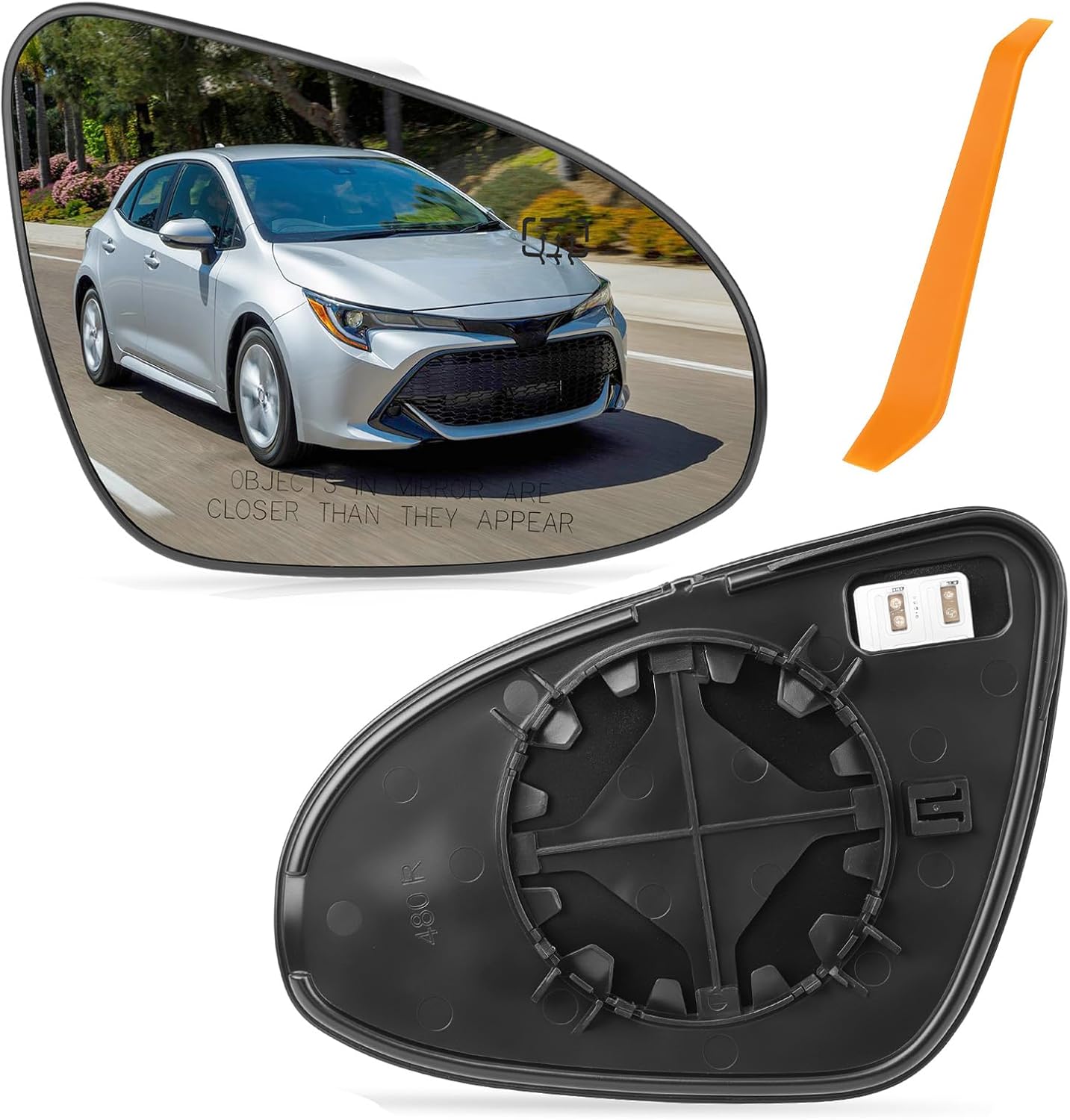 Espejo lateral cristal comp Toyota Corolla 14-19
