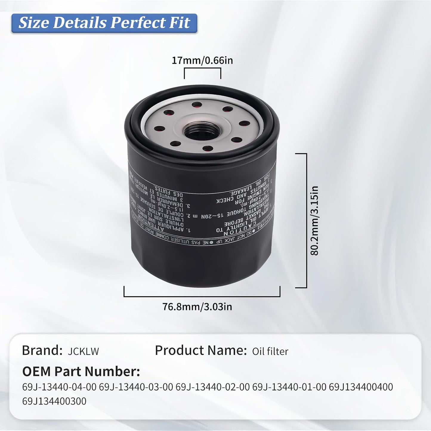 Filtro aceite motor fueraborda Yamaha F150-F250