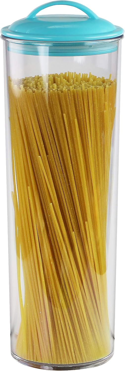 Recipientes acrílicos para almacenamiento Spaghetti Turquesa