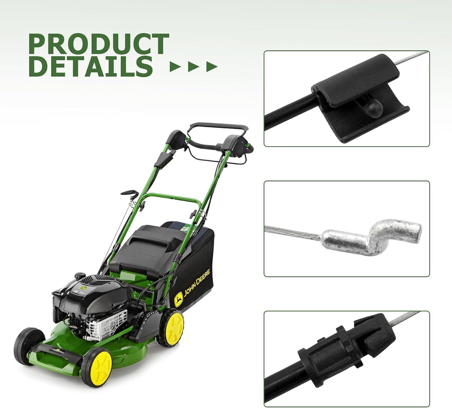 Cable control cortacésped John Deere 21pulg comp JS20