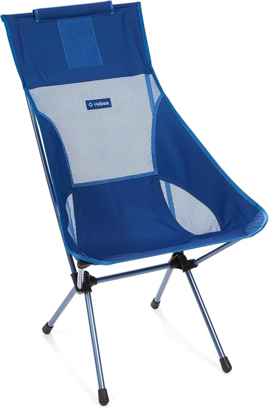 Silla campamento plegable respaldo alto color azul 3.4lb
