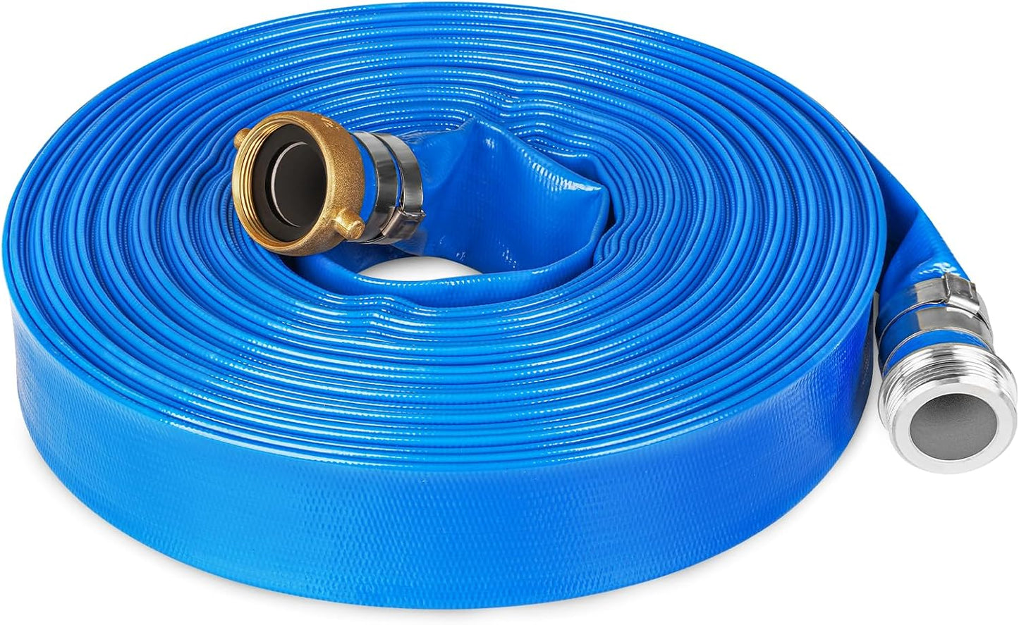 Manguera retrolavado piscina 1.5" x50ft reforzada PVC