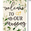 Bandera floral jardín 12x18pulg doble cara decoración boda