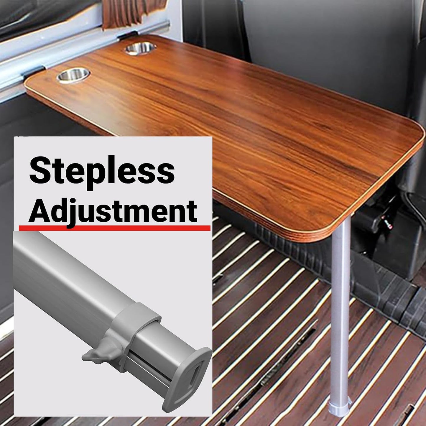 Patas mesa plegables telescópicas aluminio 20-30"