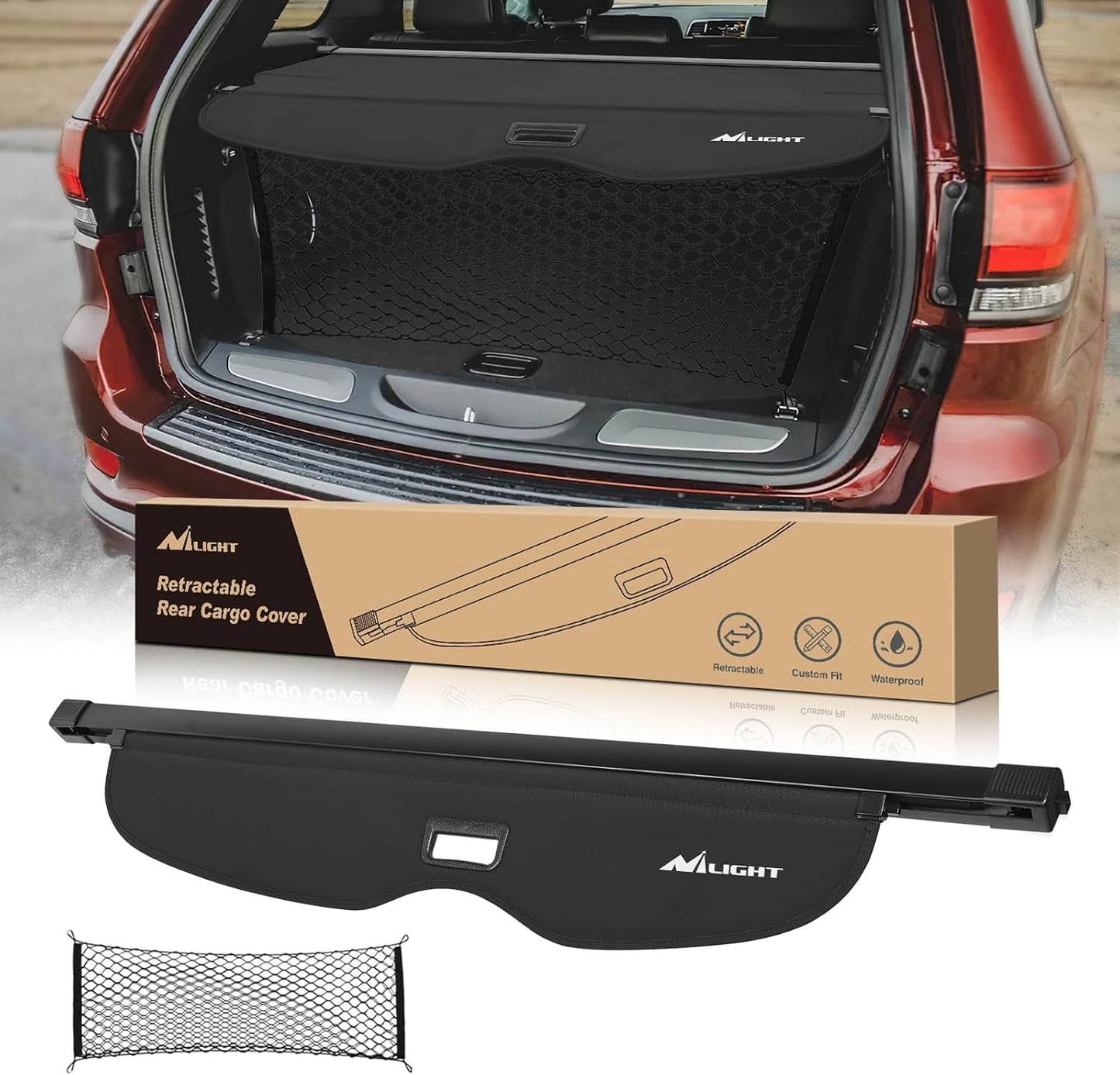 Cobertura cajuela Jeep Grand Cherokee 11-21 con red