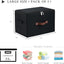 Cajas plegables con cremallera tela algodón lino
