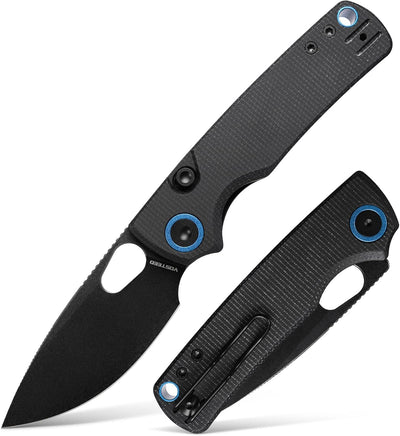 Cuchillo EDC 2.99" acero 14C28N mango micarta