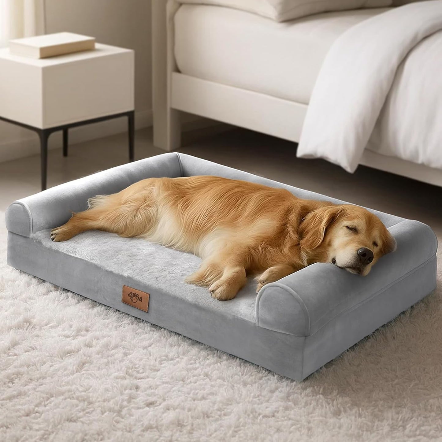 Cama ortopédica perros XL 42pulg lavable antideslizante