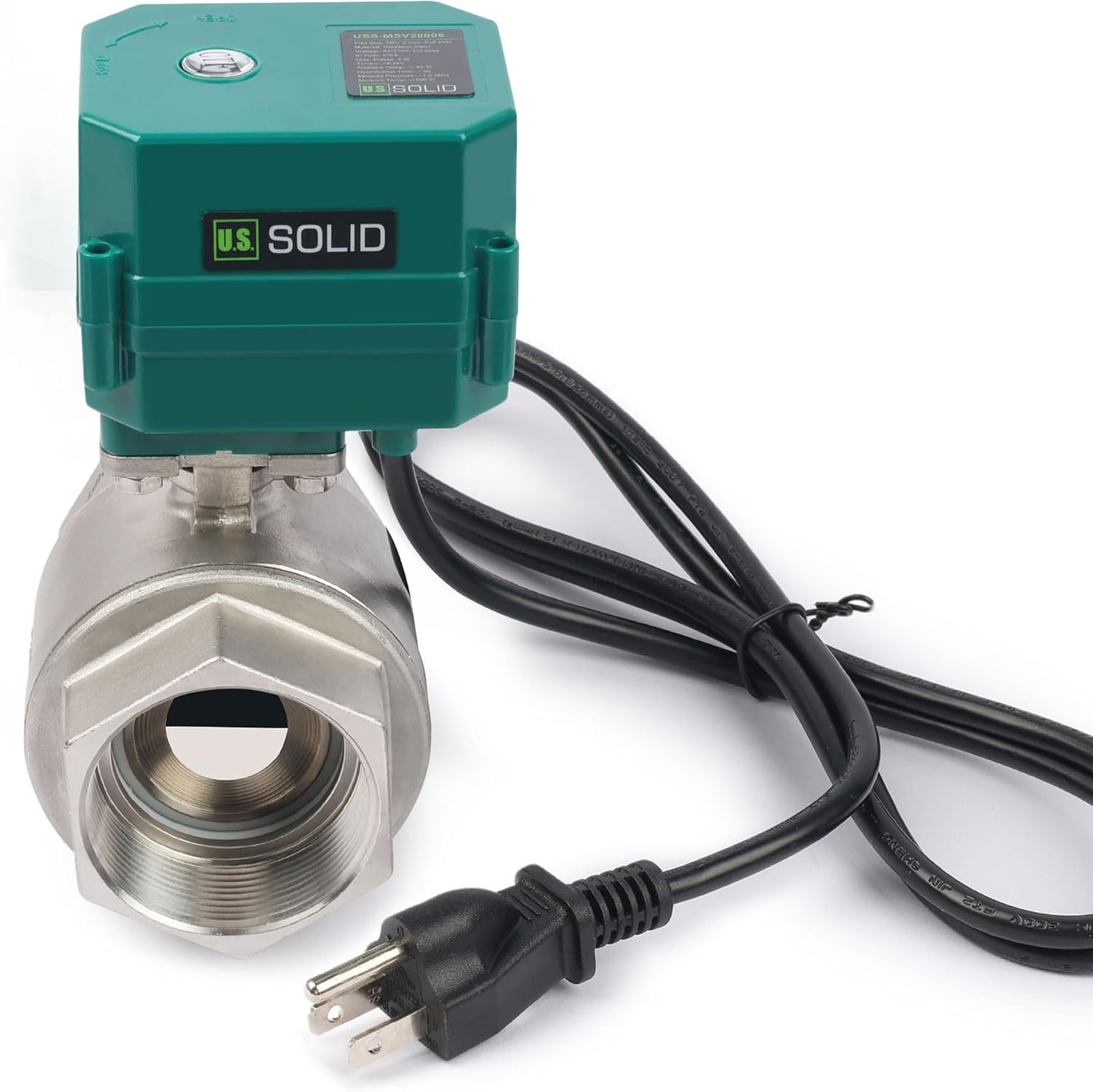 Válvula bola eléctrica 2" NSF 304ss 110vac retorno