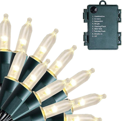 Tira luces LED 16ft 8 modos impermeables para árbol y jardín